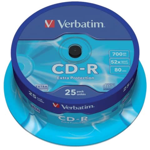 Verbatim - CD-R Extra Protection, 25 Pack Spindle