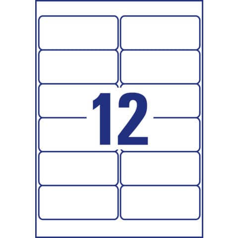 Avery Zweckform® - L4776-20 Folien-Etiketten - 99,1 x 42,3 mm, 240 Etiketten/20 Blatt, permanent, wetterfest