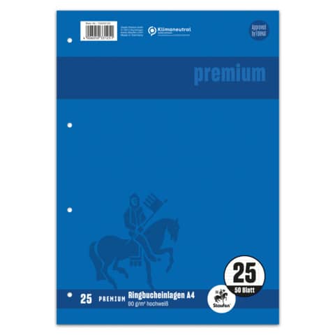 Staufen® - Ringbucheinlage PREMIUM LIN 25 - A4, 90 g/qm, 50 Blatt
