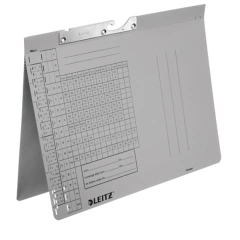 Leitz - 2094 Pendelhefter Combi - A4, Manilakarton (RC), grau, Amtsheftung