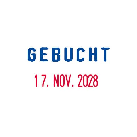 trodat® - Stempel Printy 4850/L7 - GEBUCHT mit Datum