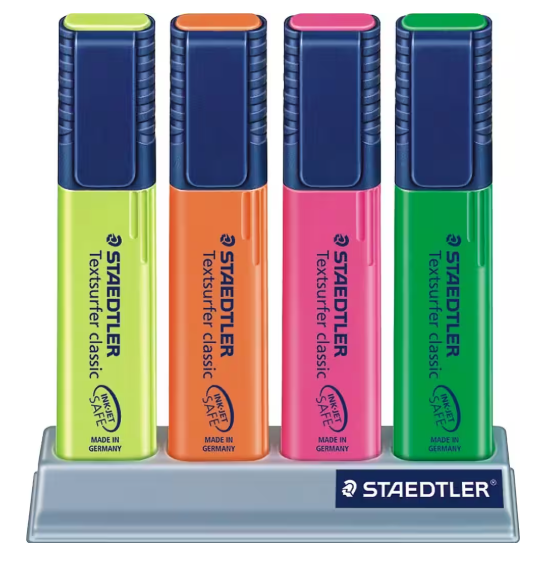 Staedler - Textmarker Classic - 4-er Etui