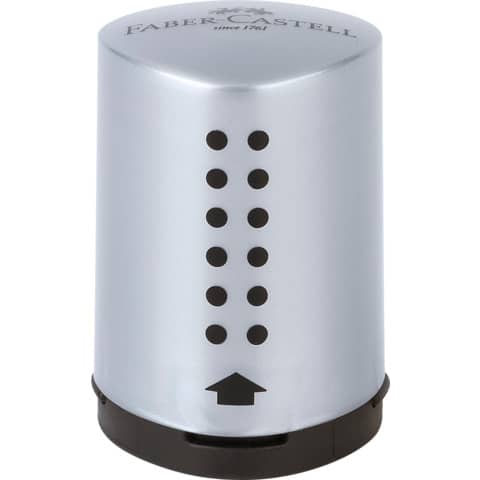 FABER-CASTELL - Einfachspitzdose Grip 2001 Mini - silber 