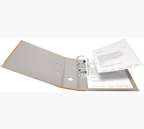 Falken - PP-Color-Ordner A4, Rücken 80mm, mit Einsteckschild - Orange