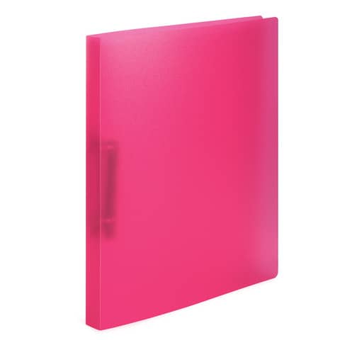 Herma - Schulordner - A4, 2-D-Ring Ø25 mm, transluzent pink