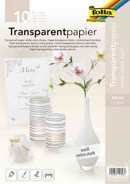 Folia - Transparentpapier - A4 - 10 Blatt - Weiß 