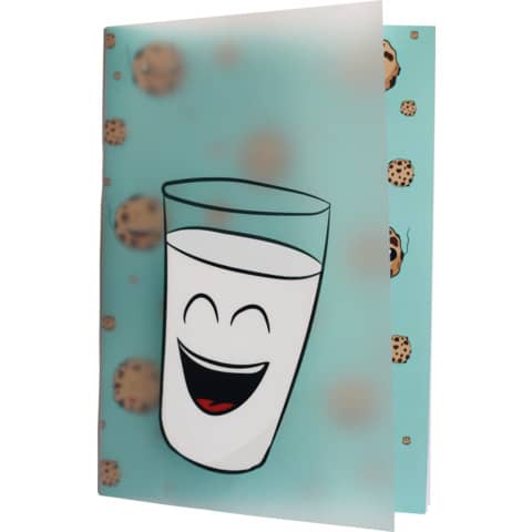 RNK Verlag - Notizheft Milch & Kekse - A5, kariert, 100 Blatt