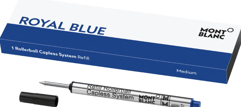 Montblanc - Rollerball-Mine Capless System - Medium - Royal Blue - 1 Mine