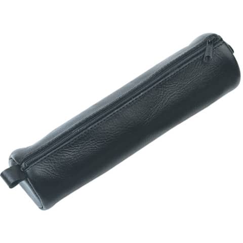 Alassio® - Schlamperrolle - Leder, schwarz