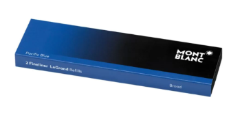 Montblanc - Fineliner-Mine LeGrand Meisterstück - Pacific Blue - Breit - 2 Stück