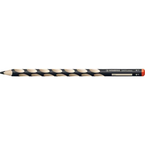 STABILO® - Ergonomischer Buntstift für Rechtshänder - EASYcolors - Einzelstift - schwarz
