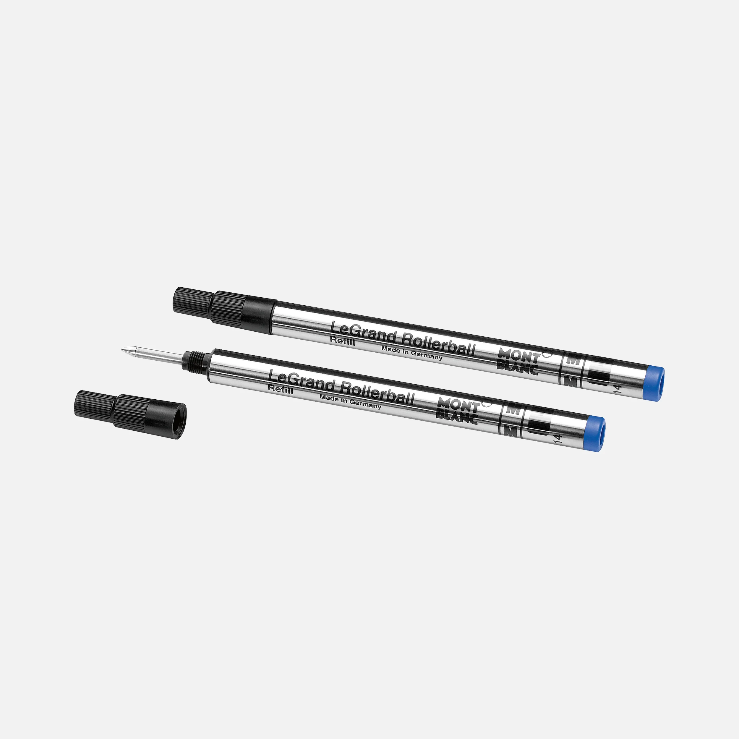 Montblanc - 2 LeGrand Rollerball-Minen - Mittelbreit - Royal Blue