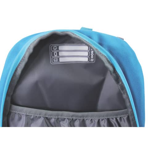 DONAU - Kinderrucksack Freizeit türkis - 26 x 36 x 12 cm