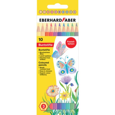 EBERHARD FABER - Buntstiftetui Pastell Farbstifte, 3mm, sortiert
