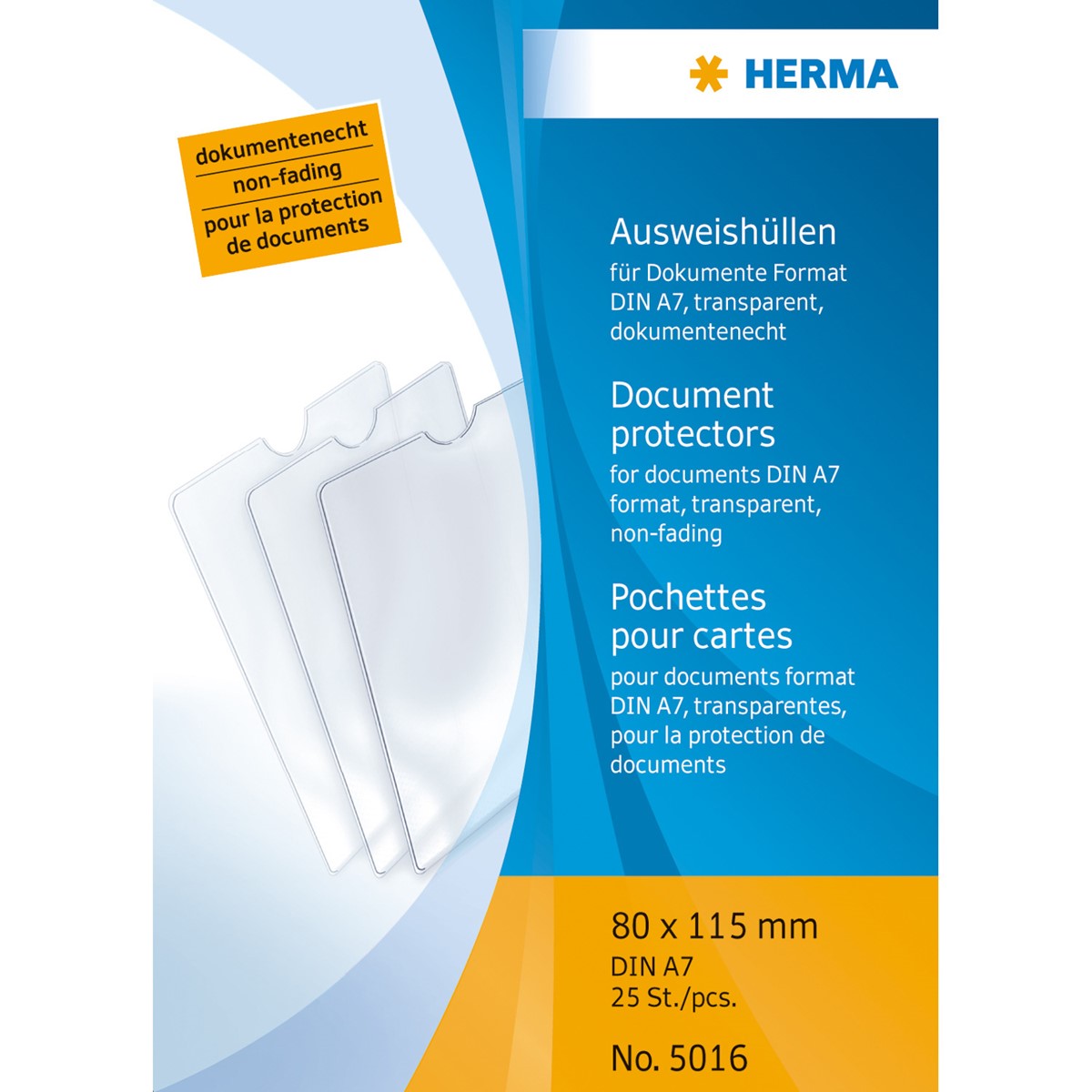 Herma - Ausweishülle DIN A7, 80 x 115 mm, einfach