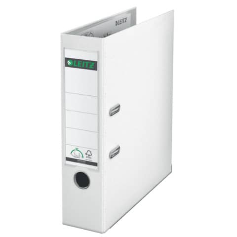 Leitz - 1010 Ordner Plastik - A4, 80 mm, weiß