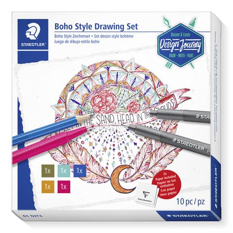 Staedtler® - Zeichenset DIY Trend Set - Boho Style 100% PEFC