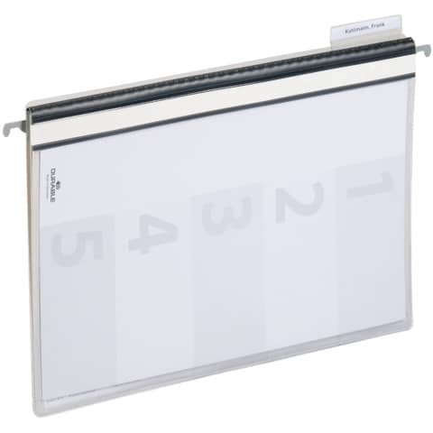 Durable - Personalhefter, Hartfolie, DIN A4, 5fach-Register, grau