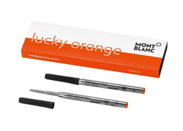 Montblanc - Ballpoint-Mine Classique - Lucky Orange - Medium - 2 Stück