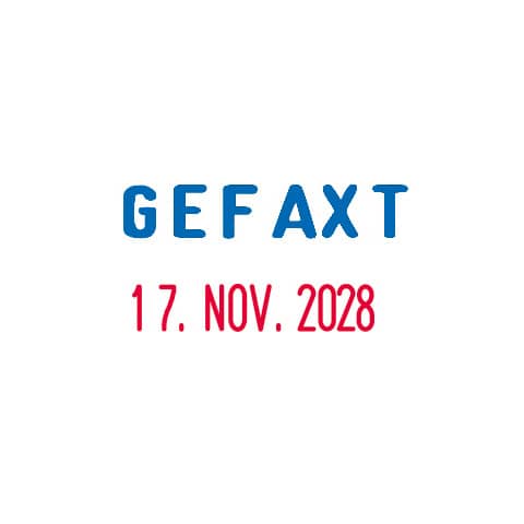 trodat® - Stempel Printy 4850/L9 - GEFAXT mit Datum