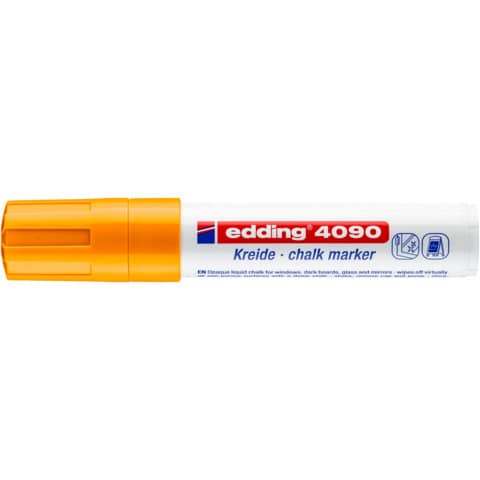 Edding - 4090 Kreidemarker - 4 - 15 mm, neonorange