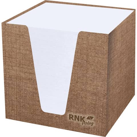 RNK Verlag - Notizklotz Eco - 92 x 92 mm, 900 Blatt weiß