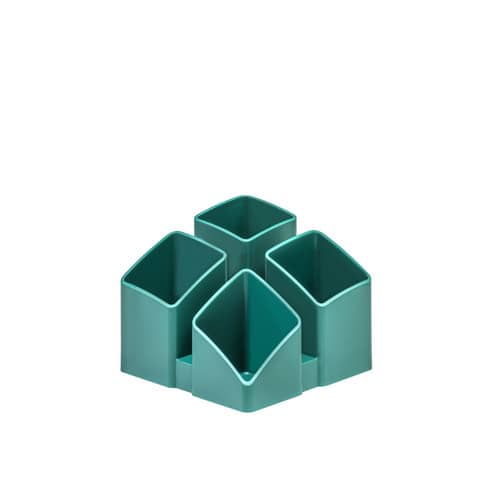 HAN - Schreibtisch-Köcher SCALA - 4 Fächern, jade grün