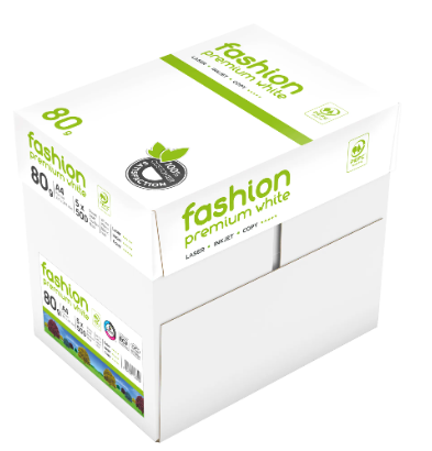 Clairfontaine - Kopierpapier A4 Fashion Premium White - 80g/m² - 1 Karton mit 5 Packungen