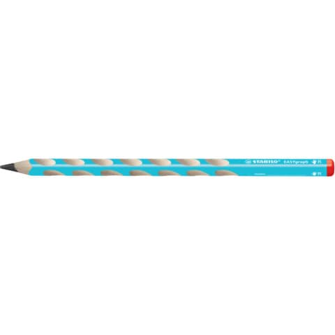 STABILO® - Ergonomischer Dreikant-Bleistift für Rechtshänder - EASYgraph in blau - Einzelstift - Härtegrad HB
