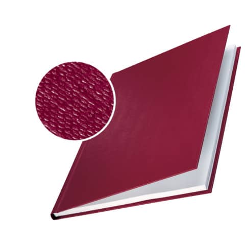 Leitz - 7390 Bindemappe impressBIND - Hard Cover, A4, 3,5 mm, 10 Stück, bordeaux