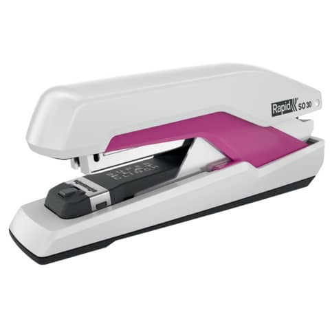 Rapid® - Heftgerät Supreme SO30 - Metall, 30 Blatt, weiß/pink