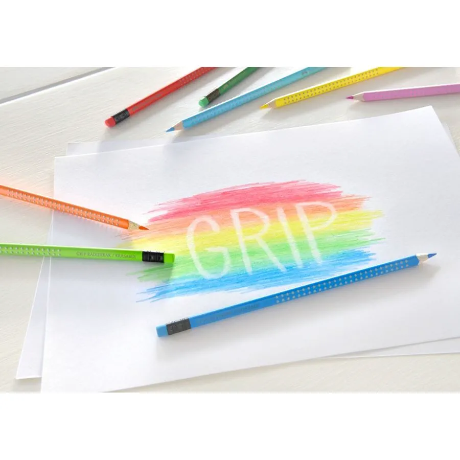 Faber-Castell - Colour Grip Radierbarer Buntstift - 10er Kartonetui