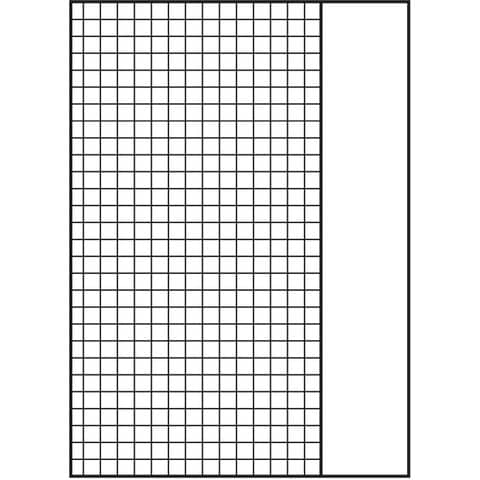 Landré® - Kanzleipapier - gefalzt A3 auf A4, 250 Bogen, 80g/qm, 5 mm kariert, weißer Rand