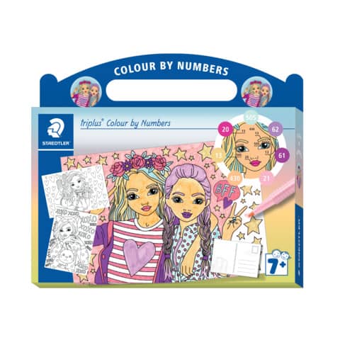 Staedtler® - triplus® colour Malset "Malen nach Zahlen" Fashion