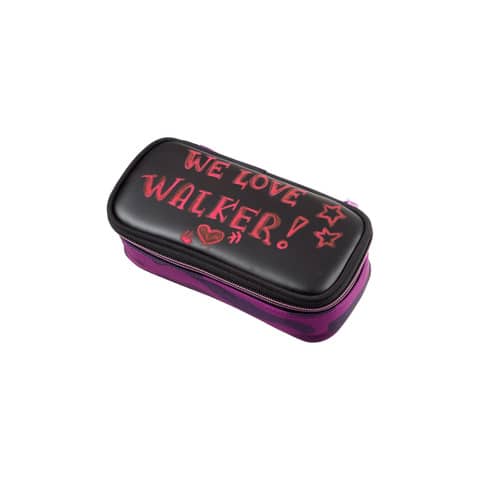 walker - Schüleretui Camo - plum, 21 x 6 x 10 cm, 1 Fach, ungefüllt