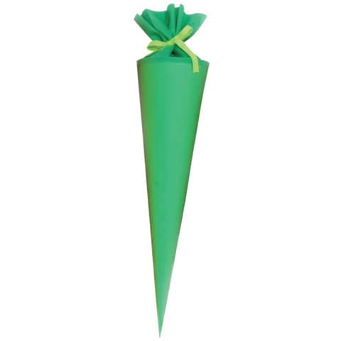 Goldbuch - Schultüte Buntkarton - rund, grün, 70 cm