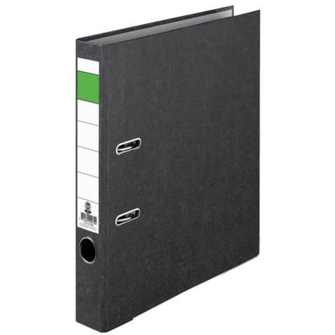 Ordner S50 Economy - A4, 5 cm, schwarz marmoriert