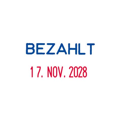 trodat® - Stempel Printy 4850/L2 - BEZAHLT mit Datum