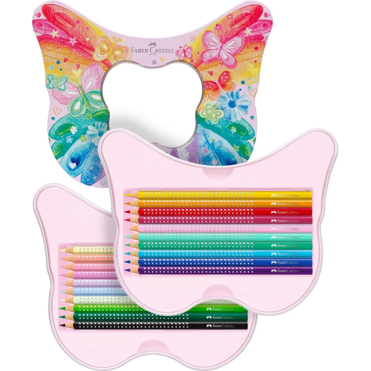 Faber-Castell - Buntstifte Sparkle - Geschenkset Schmetterling