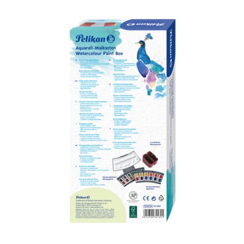 Pelikan® - Aquarell-Malkasten 725/24, Kunststoffkasten mit 24 Farben