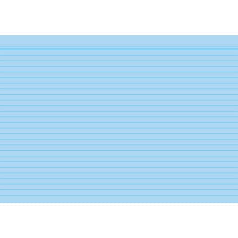 RNK Verlag - Karteikarten - DIN A8, liniert, blau, 100 Karten