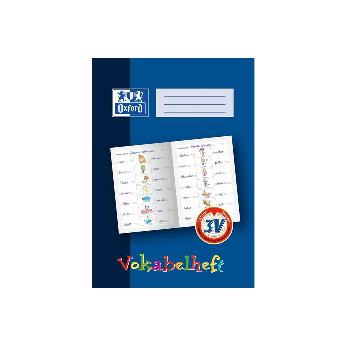 Oxford - Vokabelheft A4 - 16 Blatt - Lin. 3 - Grundschule