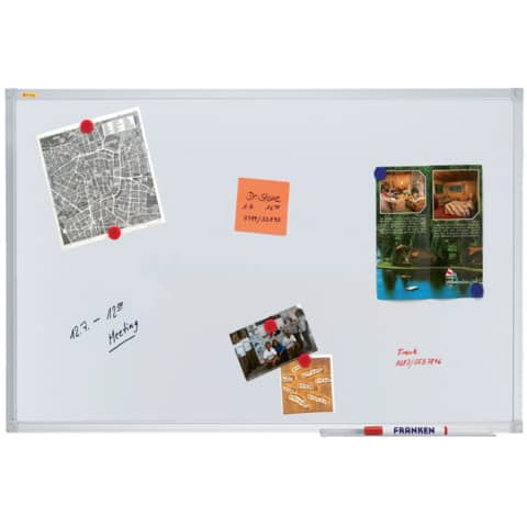 X-tra!Line® Schreibtafeln - 120 x 90 cm, magnetisch, weiß lackiert