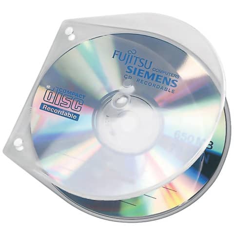 Veloflex® - CD/DVD-Hüllen - Hardbox zum Abheften, 10 Stück
