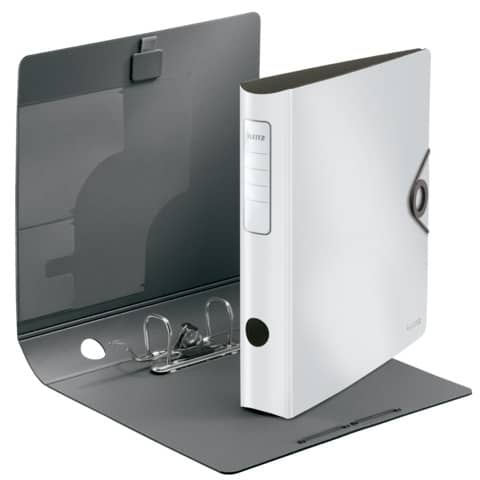 Leitz - 1048 Ordner 180° Active Solid - A4, 6 cm, Innentaschen, Gummizug, weiß