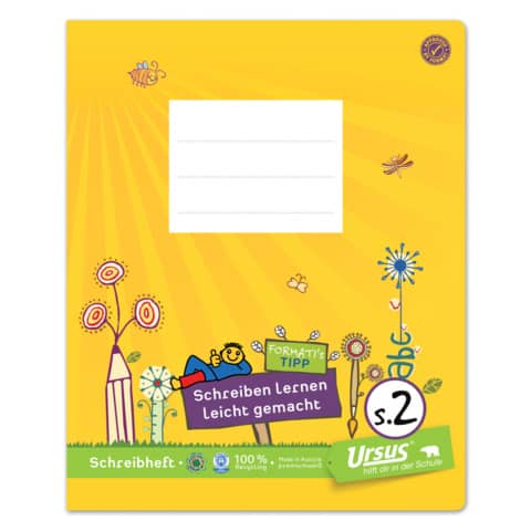 Formati® - Schreibheft Quart S.2 - 20 Blatt 80g/qm 6/6/6mm liniert