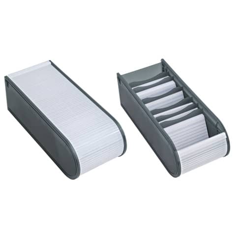 WEDO® - Lernkartei A8 für 500 Karten, inkl. 100 Karten, grau