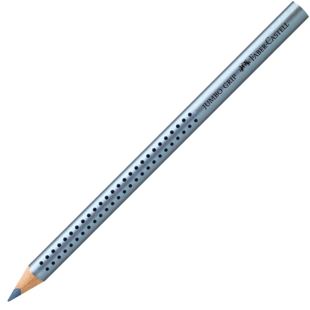 Faber-Castell - Farbstift Jumbo-Grip blau Metallic