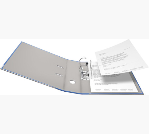 Falken - Recycolor-Farb-Ordner A4, Rücken 80mm, mit geklebtem Rückenschild - Blau