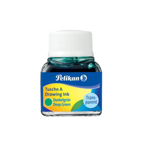 Pelikan® - Tusche A 523 - 10 ml Glas, grün, dunkel